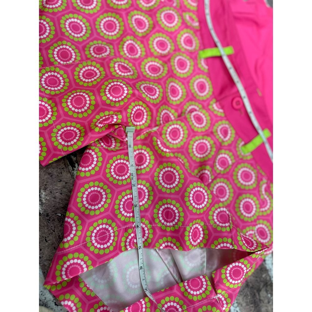 Birdies and Bows Womens Pink Lime Green Ruffle Golf Polo and Shorts Set Small - Picture 9 of 16